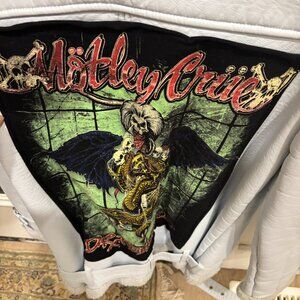 F21 Ladies Motorcycle Leather jacket - Motley Crue